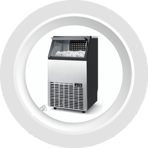 Commercial ice cube machine for restaurants and cafes