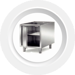 Stainless steel kitchen cabinets for commercial use