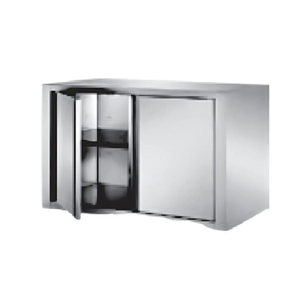 Stainless Steel Wall Cabinet with Hinged Door for Commercial Kitchen Storage