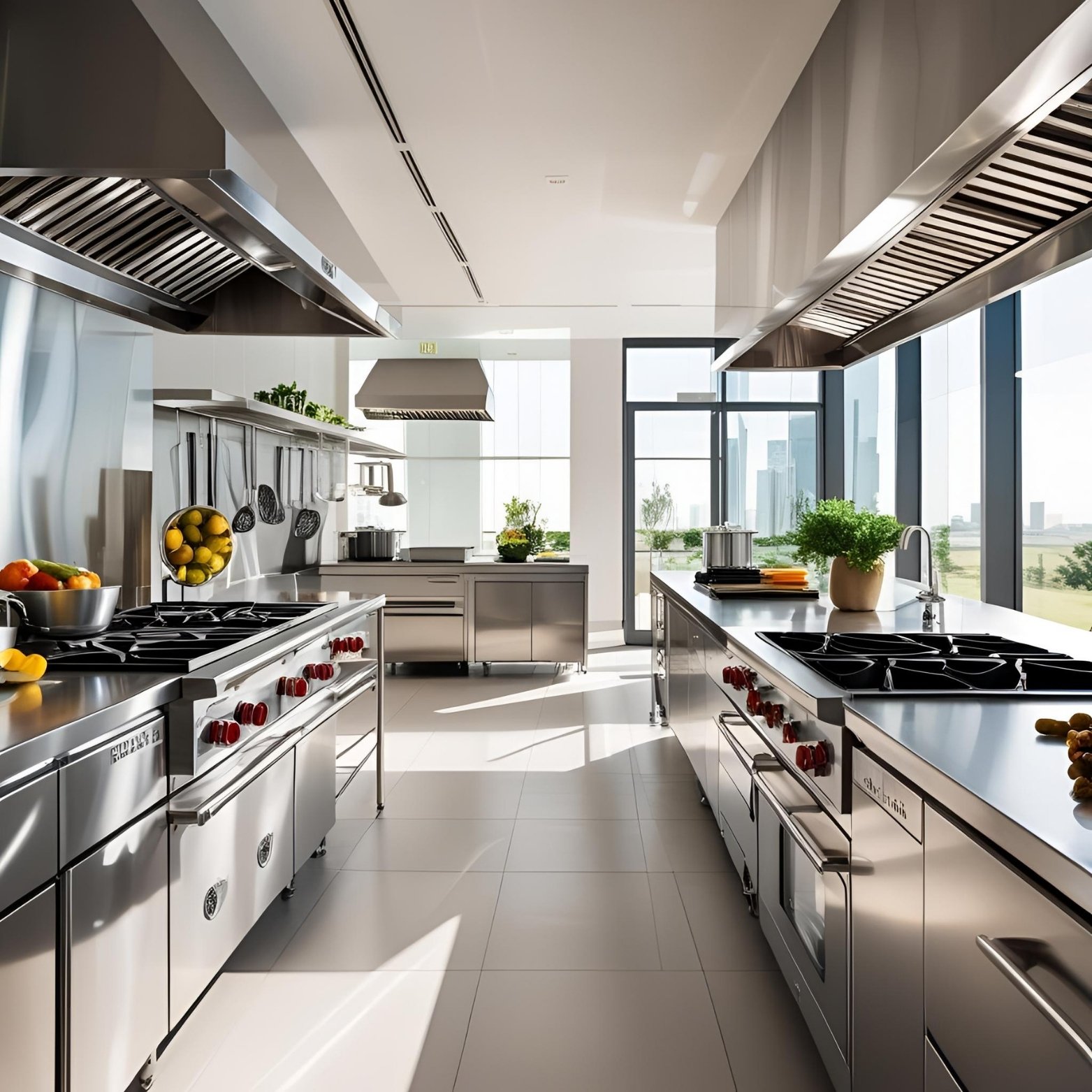 Custom kitchen fabrication services UAE